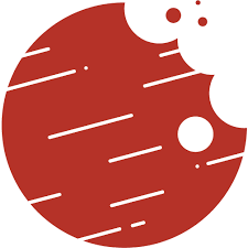 Astrobites logo of a stylized planet with a bite taken out of it